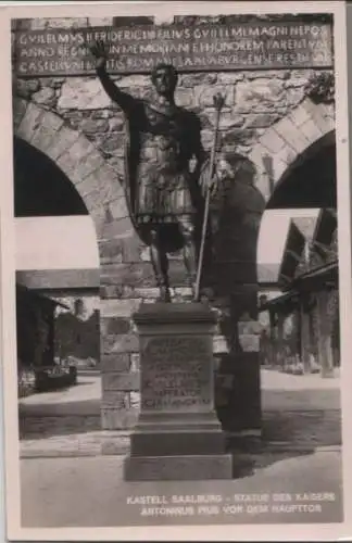 Saalburg-Ebersdorf - Kastell, Statue des Kaisers - ca. 1950