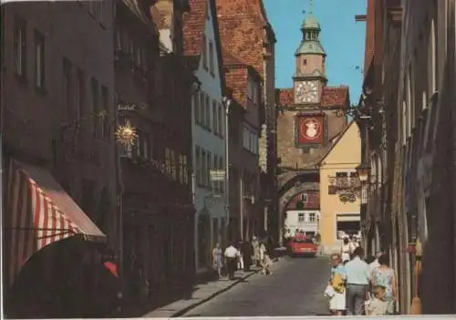 Rothenburg - Hafengasse und Markusturm - ca. 1980