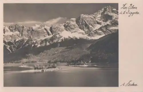 Grainau - Eibsee und Zugspitze - ca. 1935