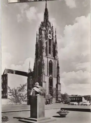 Frankfurt Main - Dom und Stoltze-Denkmal