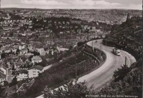 Stuttgart - Blick von der Neuen Weinsteige - 1964