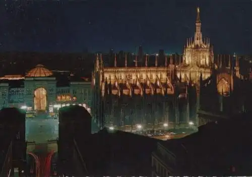 Italien - Italien - Mailand Milano - Il Duomo, notturno - ca. 1970