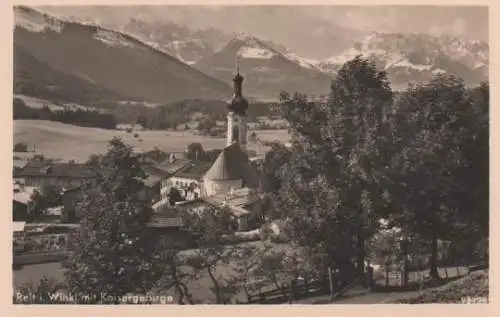 Reit im Winkl mit Kaisergebirge - ca. 1950