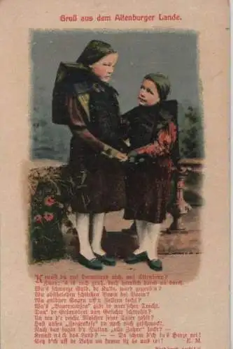 Altenburg - Altenburger Land, Kinder in Tracht - ca. 1920