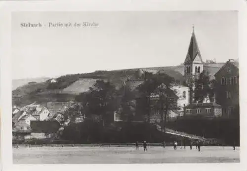 Reprint Steinach um 1920 - Kirche - ca. 1985
