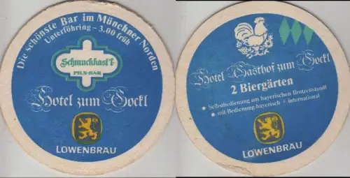 Bierdeckel rund - Löwenbräu - Hotel Gockl