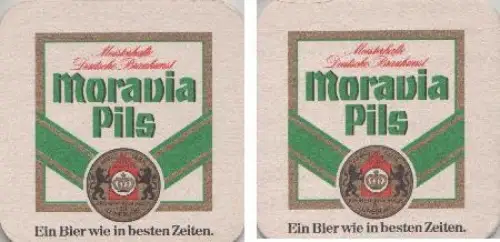 Bierdeckel quadratisch - Moravia - wie in besten Zeiten