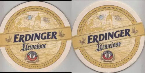 Bierdeckel rund - Erdinger
