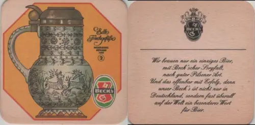 Bierdeckel quadratisch - Becks