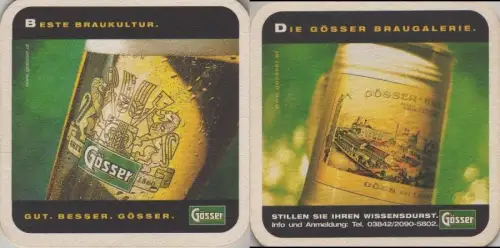 Bierdeckel quadratisch - Gösser