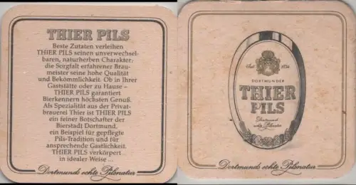 Bierdeckel quadratisch - Thier