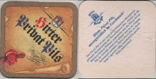 Bierdeckel quadratisch - Hirter