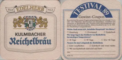 Bierdeckel quadratisch - Reichelbräu