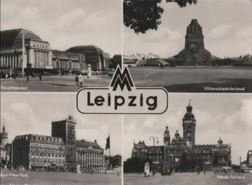 Leipzig - u.a. Völkerschlachtdenkmal - ca. 1960