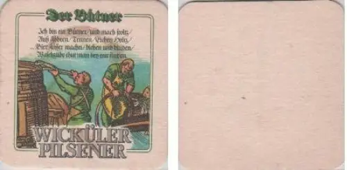 Bierdeckel quadratisch - Wicküler - der Bütner