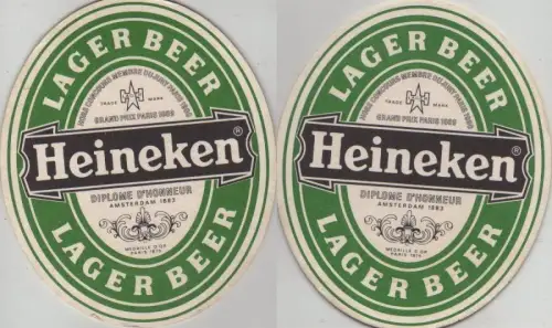 Bierdeckel oval - Heineken