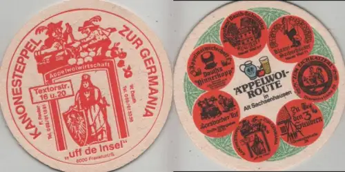 Bierdeckel rund - Äppelwoi