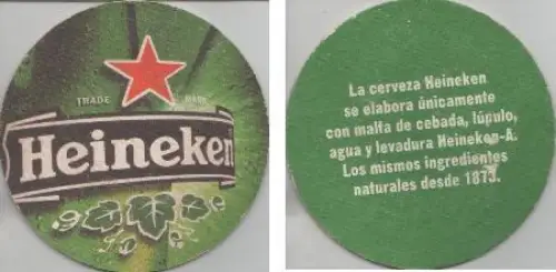 Bierdeckel rund - Heineken - La cerveza