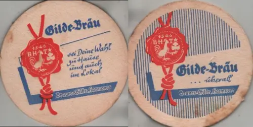Bierdeckel rund - Gilde-Bräu