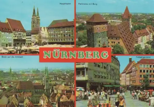 Nürnberg u.a. Fußgängerzone - ca. 1975