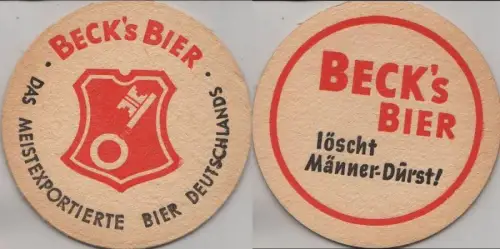Bierdeckel rund - Becks