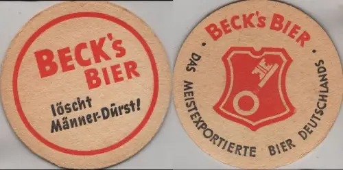 Bierdeckel rund - Becks