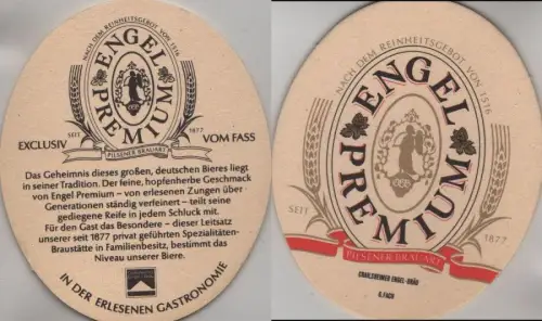 Bierdeckel oval - Engel