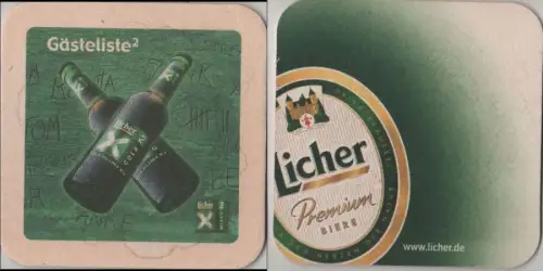 Bierdeckel quadratisch - Licher