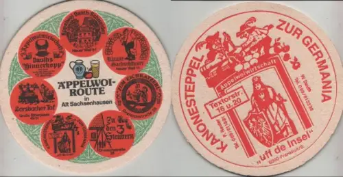 Bierdeckel rund - Äppelwoi