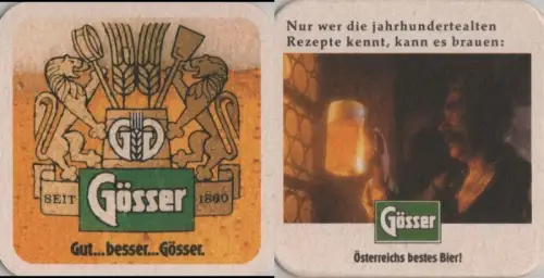 Bierdeckel quadratisch - Gösser