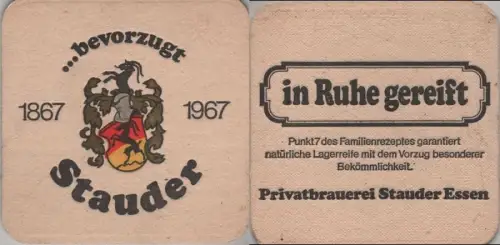 Bierdeckel quadratisch - Stauder