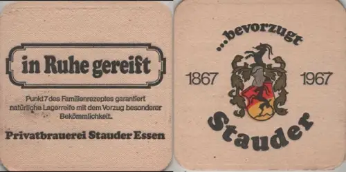 Bierdeckel quadratisch - Stauder