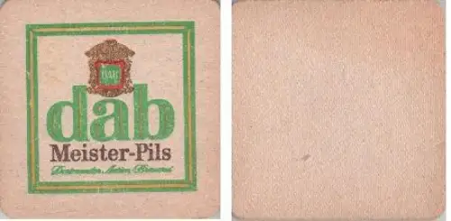 Bierdeckel quadratisch - DAB - gebraucht