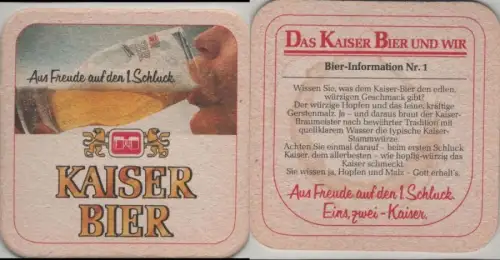Bierdeckel quadratisch - Kaiser
