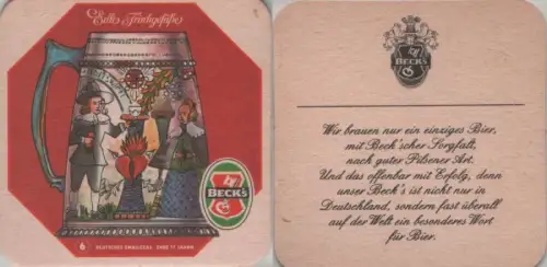 Bierdeckel quadratisch - Becks