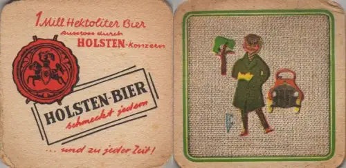 Bierdeckel quadratisch - Holsten