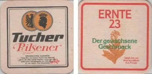 Bierdeckel quadratisch - Tucher mit Ernte 23