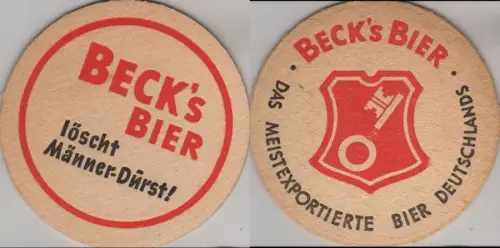 Bierdeckel rund - Becks
