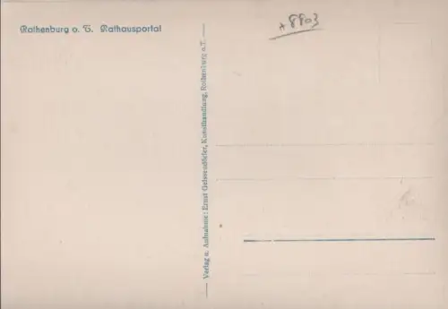 Rothenburg ob der Tauber - Rathausportal