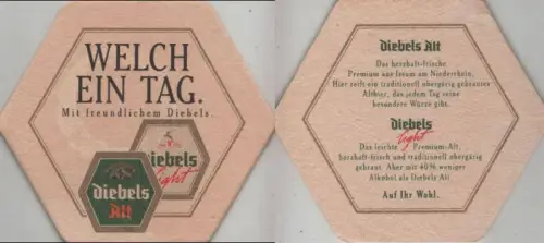 Bierdeckel 6-eckig - Diebels
