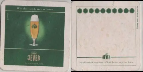 Bierdeckel quadratisch - Jever