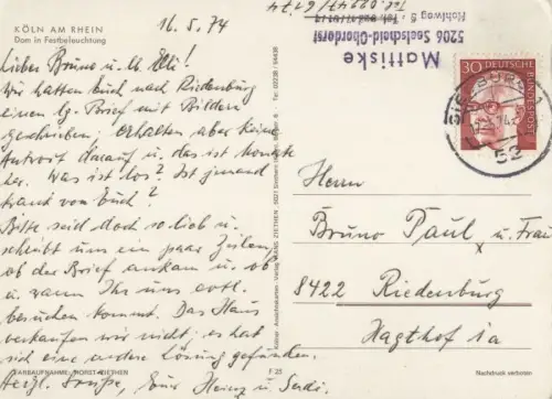 Köln - Dom mit Festbeleuchtung