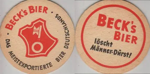 Bierdeckel rund - Becks