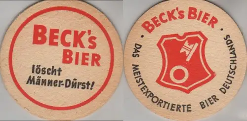 Bierdeckel rund - Becks