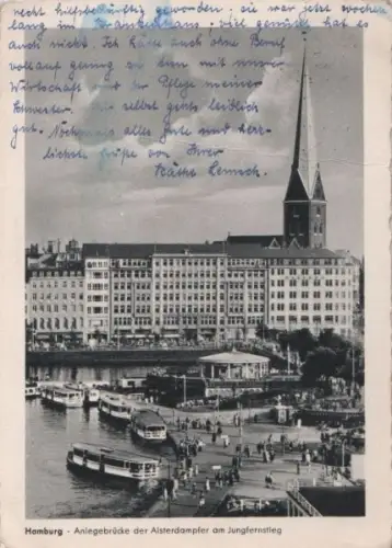 Hamburg - Anlegebrücke - 1953
