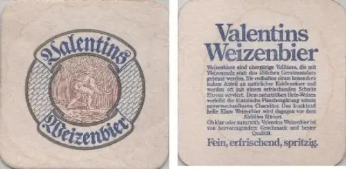 Bierdeckel quadratisch - Valentins Weizenbier