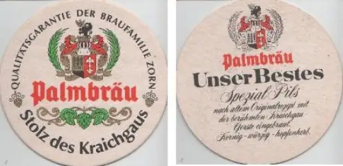Bierdeckel rund - Palmbräu Spezial Pils - Kraichgau