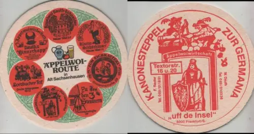 Bierdeckel rund - Äppelwoi