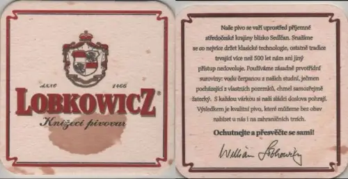 Bierdeckel quadratisch - Lobkowicz