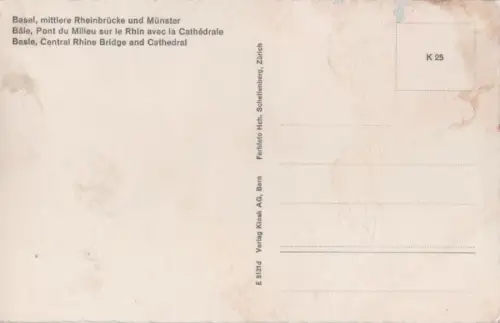 Schweiz - Basel - Schweiz - mittlere Rheinbrücke
